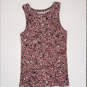 Maurices- Floral Sleeveless Top - Pink and Black